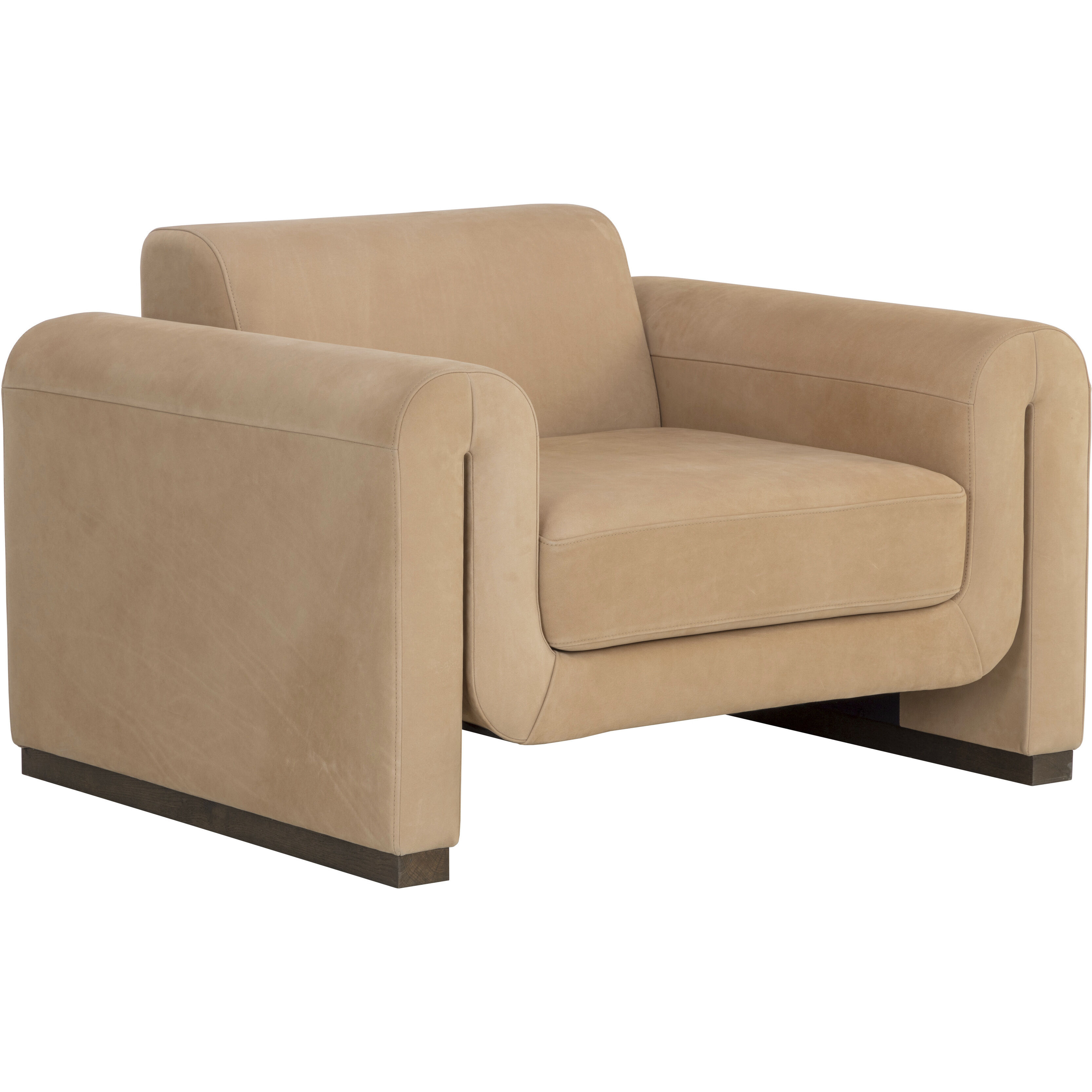 Romer Distressed Brown / Nubuck Tan Leather Armchair